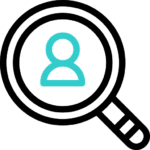 Icône de profil utilisateur symbolisant l’analyse du marché du travail et les opportunités liées au développement de compétences et à la reconversion professionnelle.